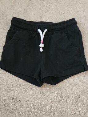 Cat & Jack Black Kids' Shorts with White Logo Tag